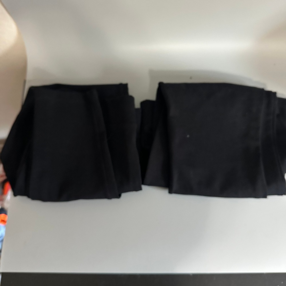 American Giant Black Ponte kick flare straight Leggings Pants lot of 2 Size 10